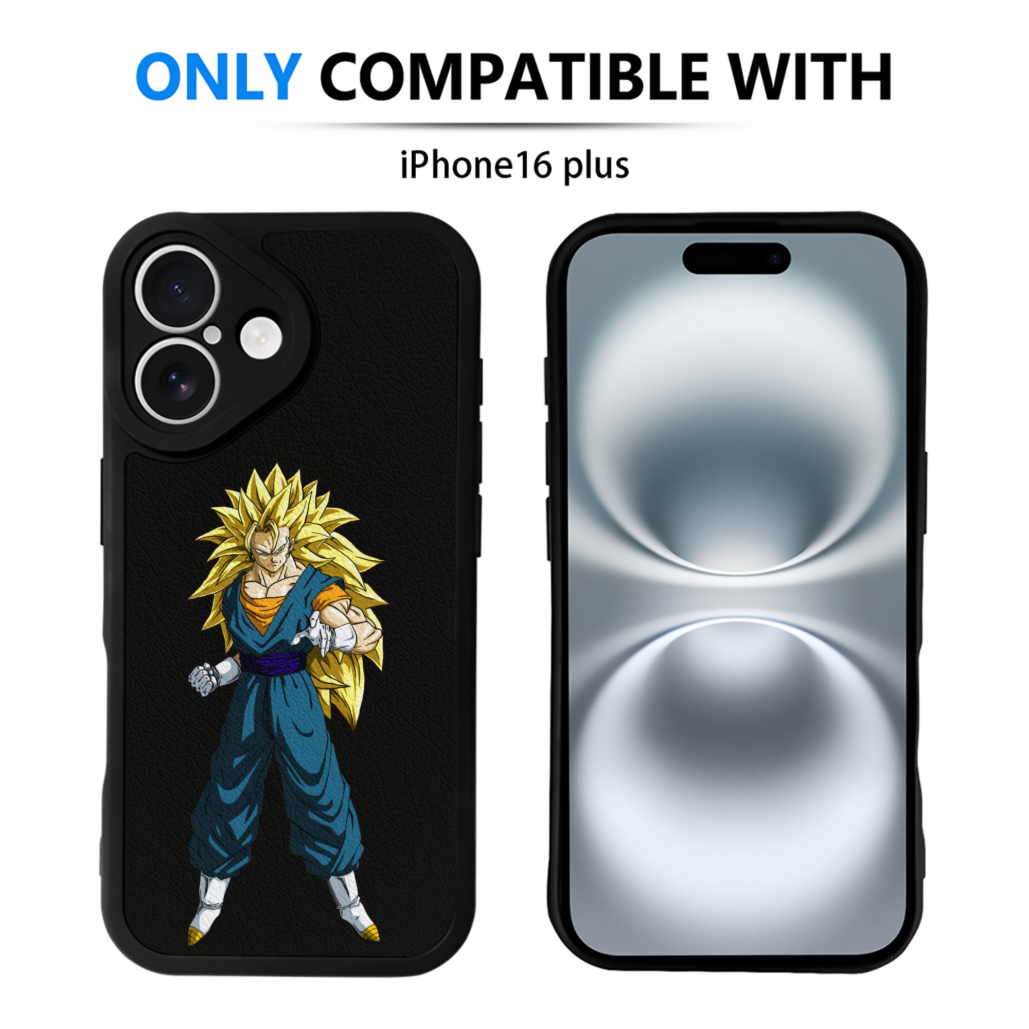 （画像用） ドラゴンボール ベジット DRAGON BALL Vegetto 【iPhone 16シリーズ対応】シリコンスマホケース（レザー調） 材質：シリコン